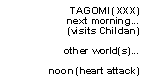Tagomi (XXX): next morning to noon